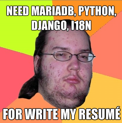 Make programmatically my resume